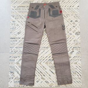 Butcher Apparel Slicer Women Trousers Vegan Outdoor Pants Motorcycle Grey SZ S
